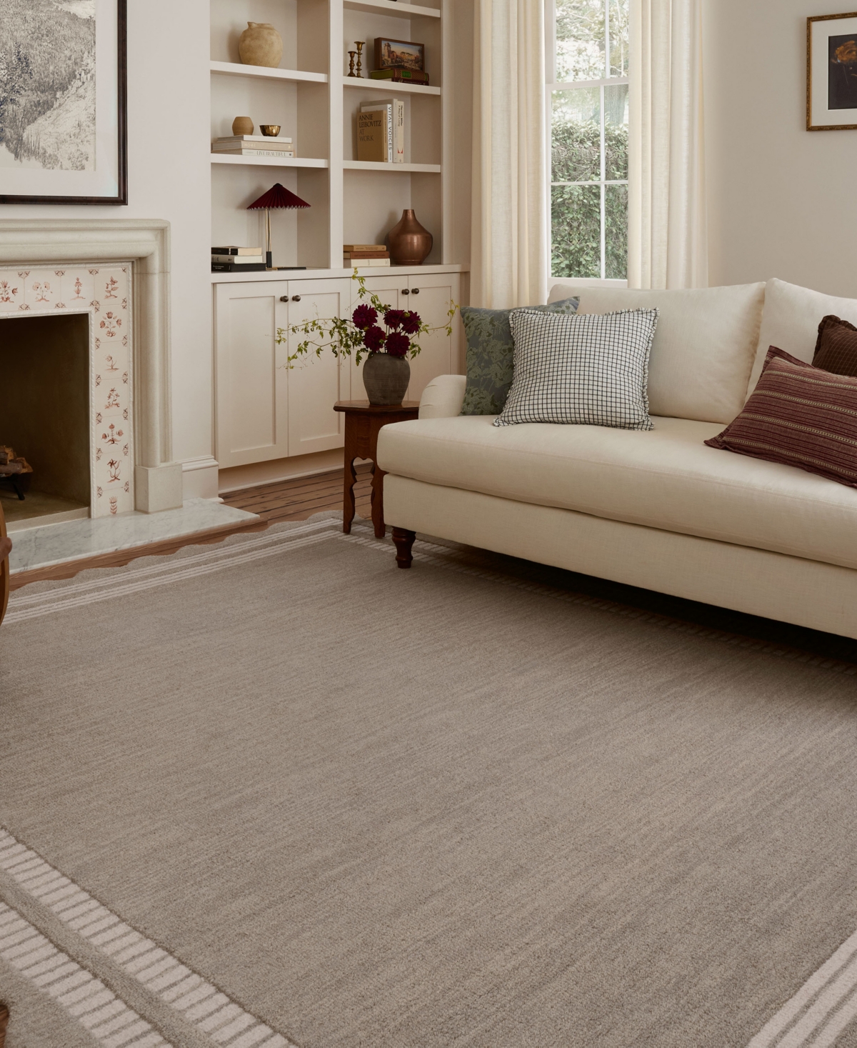 Chris Loves Julia Scottie Sco-01 5'x7'6'' Area Rug In Khaki