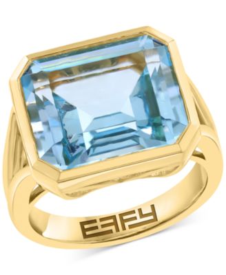EFFY&reg; Citrine Statement Ring (11 ct. t.w.) in 14k Gold over Silver (Available in Blue Topaz)