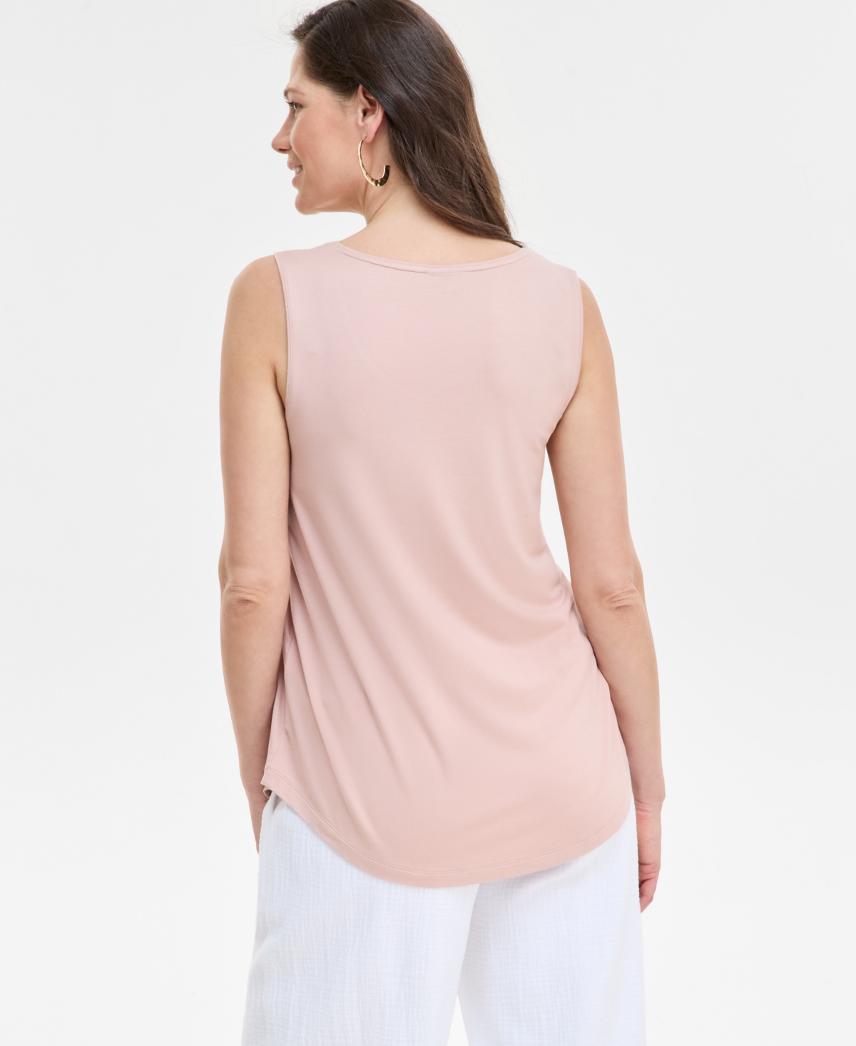 JM COLLECTION WOMEN'S SCOOP-NECK SLEEVELESS TANK TOP, REGULAR & PETITE, CREATED FOR MACY'S 