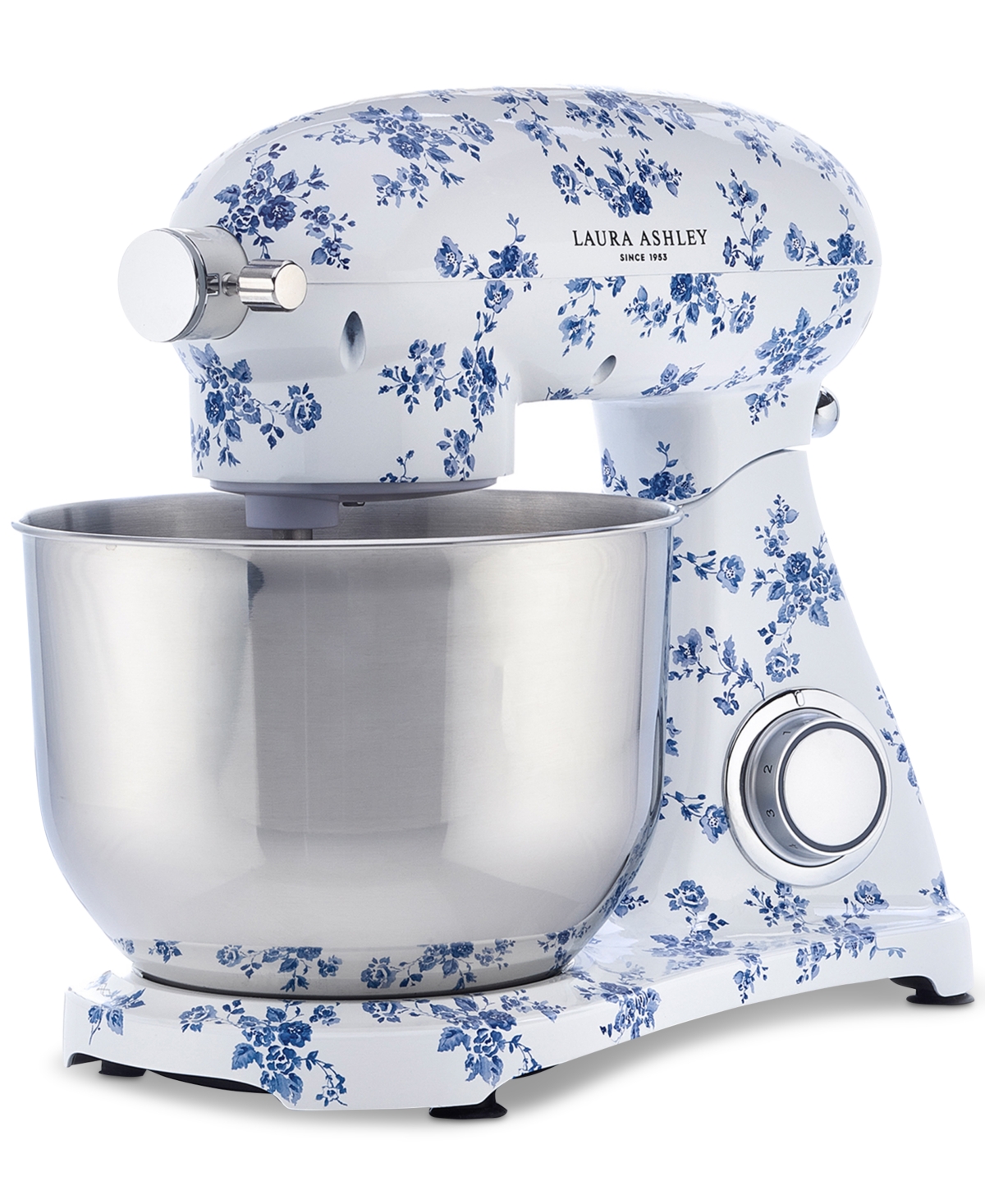 Laura Ashley Floral-print 6l 6-speed Die-cast Stand Mixer In China Rose