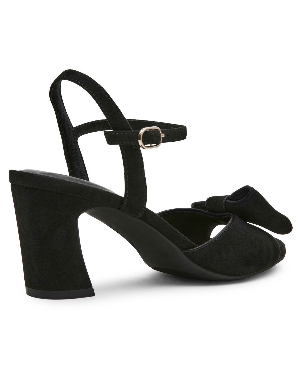 Anne Klein Rosy Ankle Strap Sandal In Black