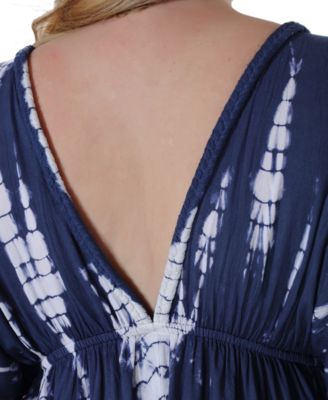 Ravyia Plus Size Tie-Dyed Cover-Up Dress