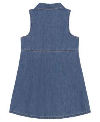 calvin klein denim dress macys Calvin Klein Toddler and Little Girls Sleeveless Denim Dress