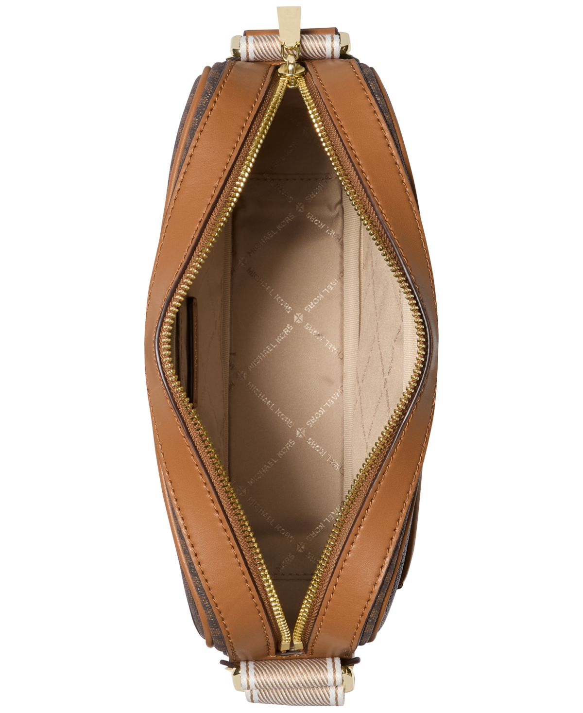 Michael Kors Michael  Maeve East West Pocket Crossbody In Brown,acorn,camel,light Cream