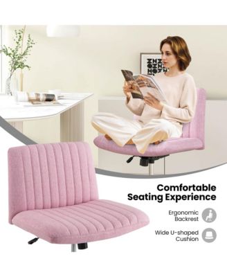 1 Pc Mesh Ergonomic Criss Cross Leg Mid-Back Computer Desk Chair