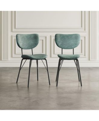 Modern Split-Back Upholstered Dining Chair (Set of 2)