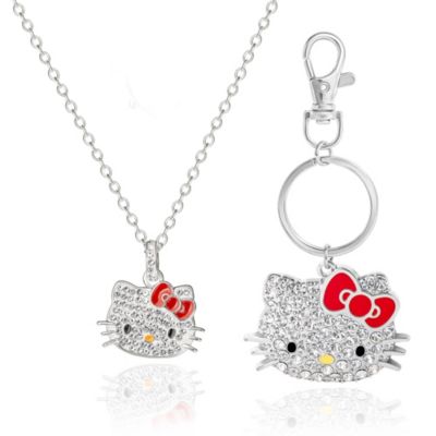 Crystal Necklace & Keychain Gift Set