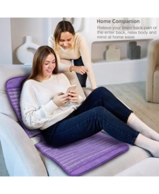 Infrared Heating Pad, Amethyst Heating Pad,Heat Chair Pad, Far Infrared Heating Pad for Lower Back, Upper Back, Memory Function, Auto Turn Off, Carry Bag Included, Size 40'' x 18''