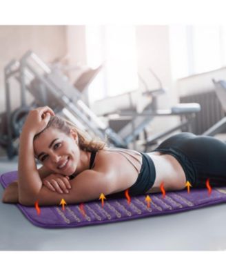 Infrared Heating Pad, Amethyst Heating Pad,Heat Chair Pad, Far Infrared Heating Pad for Lower Back, Upper Back, Memory Function, Auto Turn Off, Carry Bag Included, Size 40'' x 18''