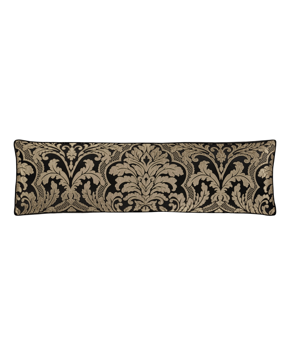 J Queen New York Brunello Bolster Decorative Pillow, 15" X 52" In Black