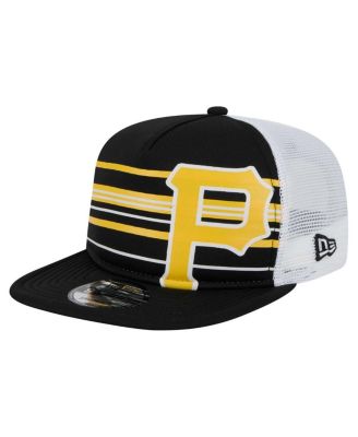 New Era - Men's Black Pittsburgh Pirates 9FIFTY A-Frame Trucker Snapback Hat