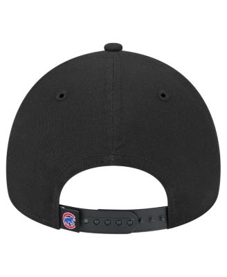 Men's Black Chicago Cubs 9FORTY A-Frame Adjustable Hat