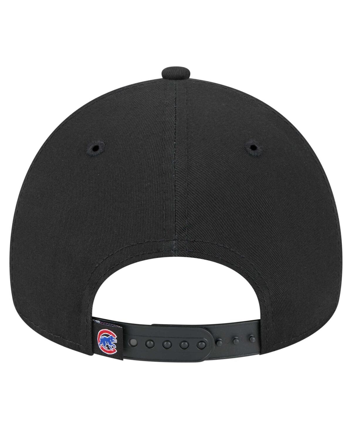 New Era Men's Black Texas Rangers 9forty A-frame Adjustable Hat In Black