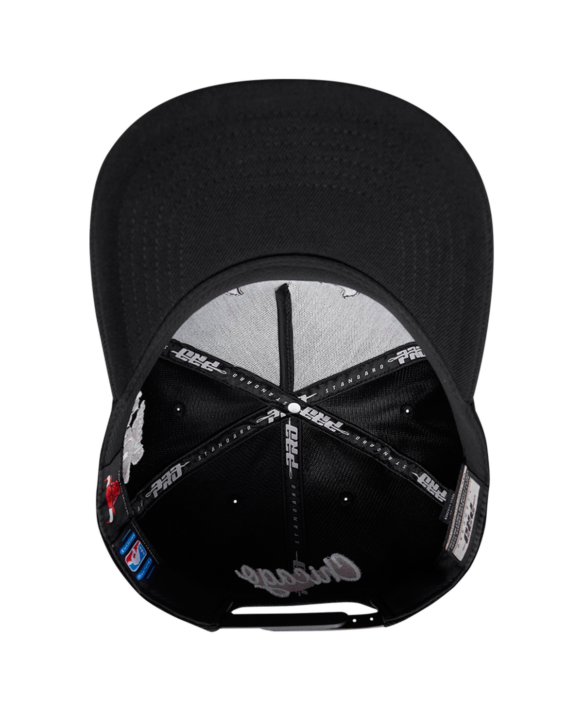 Pro Standard Men's Black Chicago Bulls Paint The City Pinch Front Snapback Hat In Black