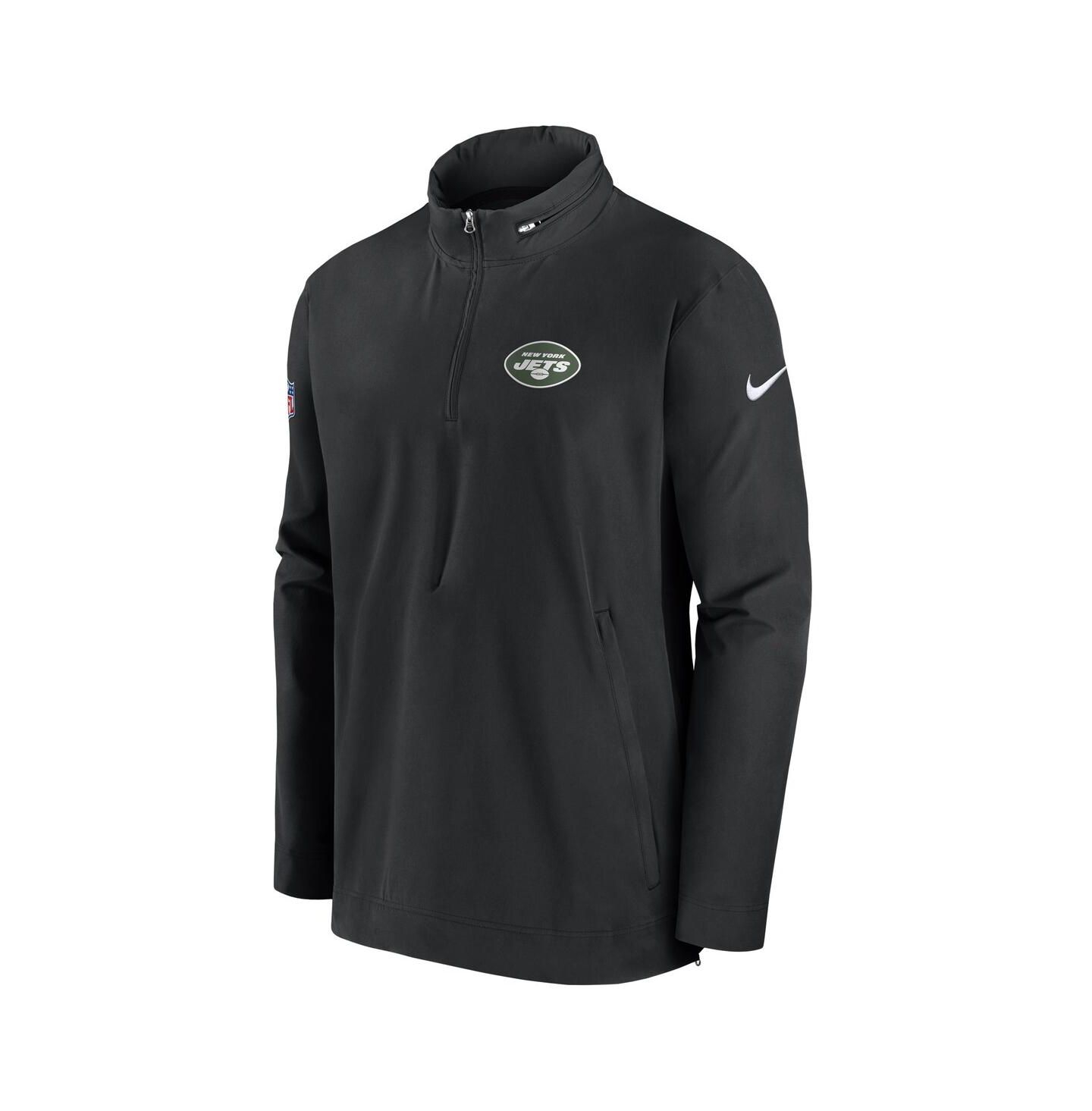 Мужская куртка Nike Black New York Jets Sideline Coach Half-Zip — фото 2