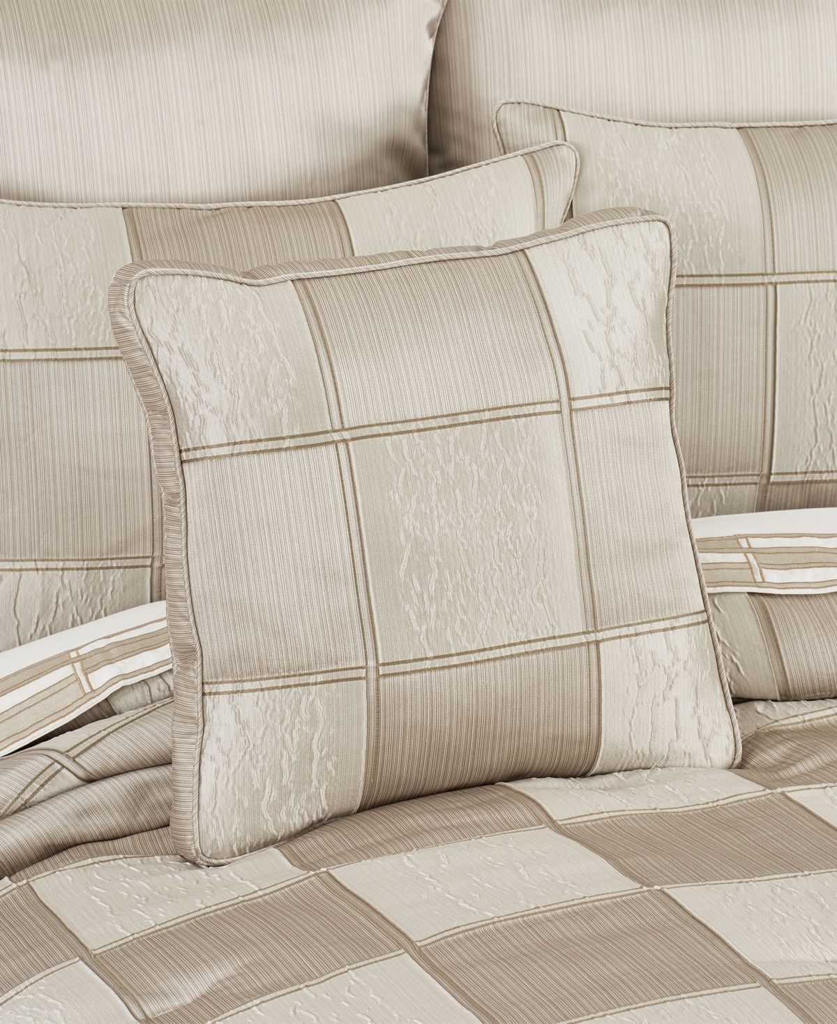 J Queen New York Brando Decorative Pillow, 18" X 18" In Flax