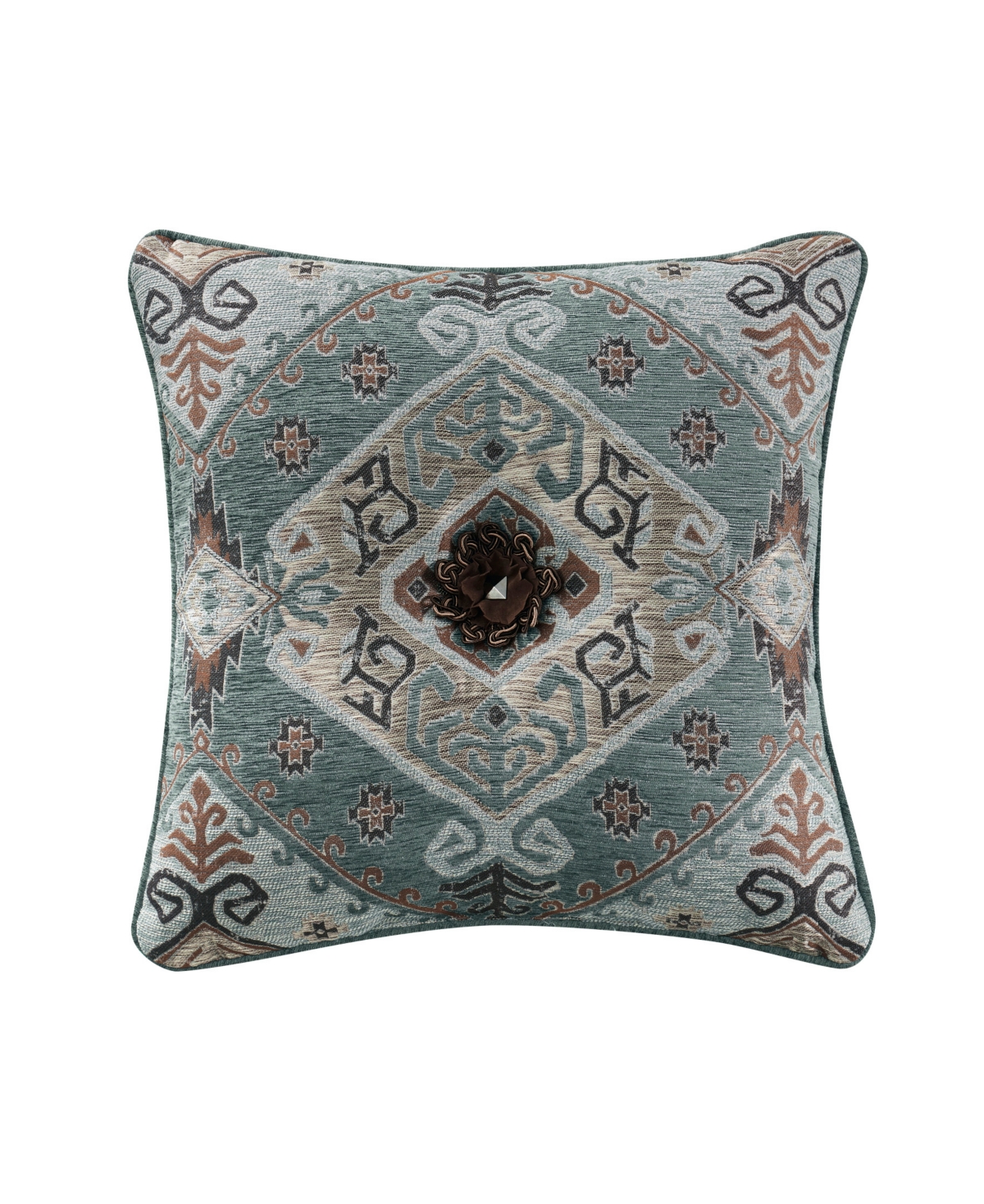 J Queen New York Telluride Decorative Pillow, 18" X 18" In Turquoise