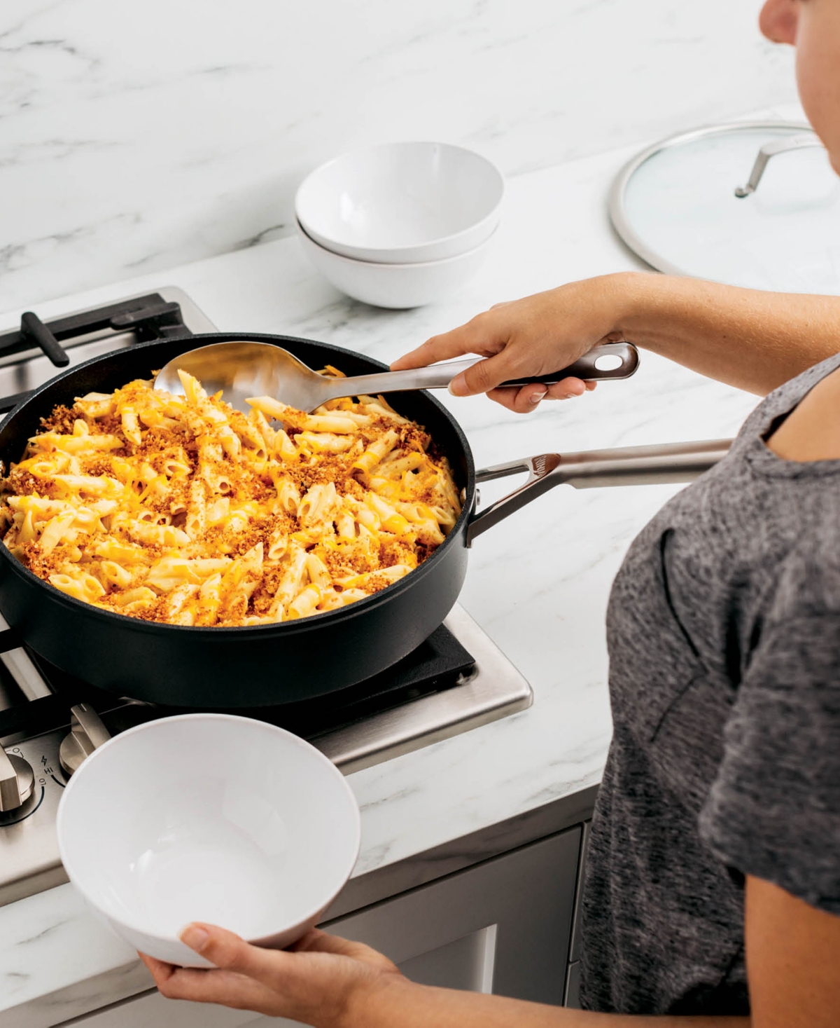 Ninja Foodi Neverstick Premium 4-qt. Saute Pan With Glass Lid In No Color