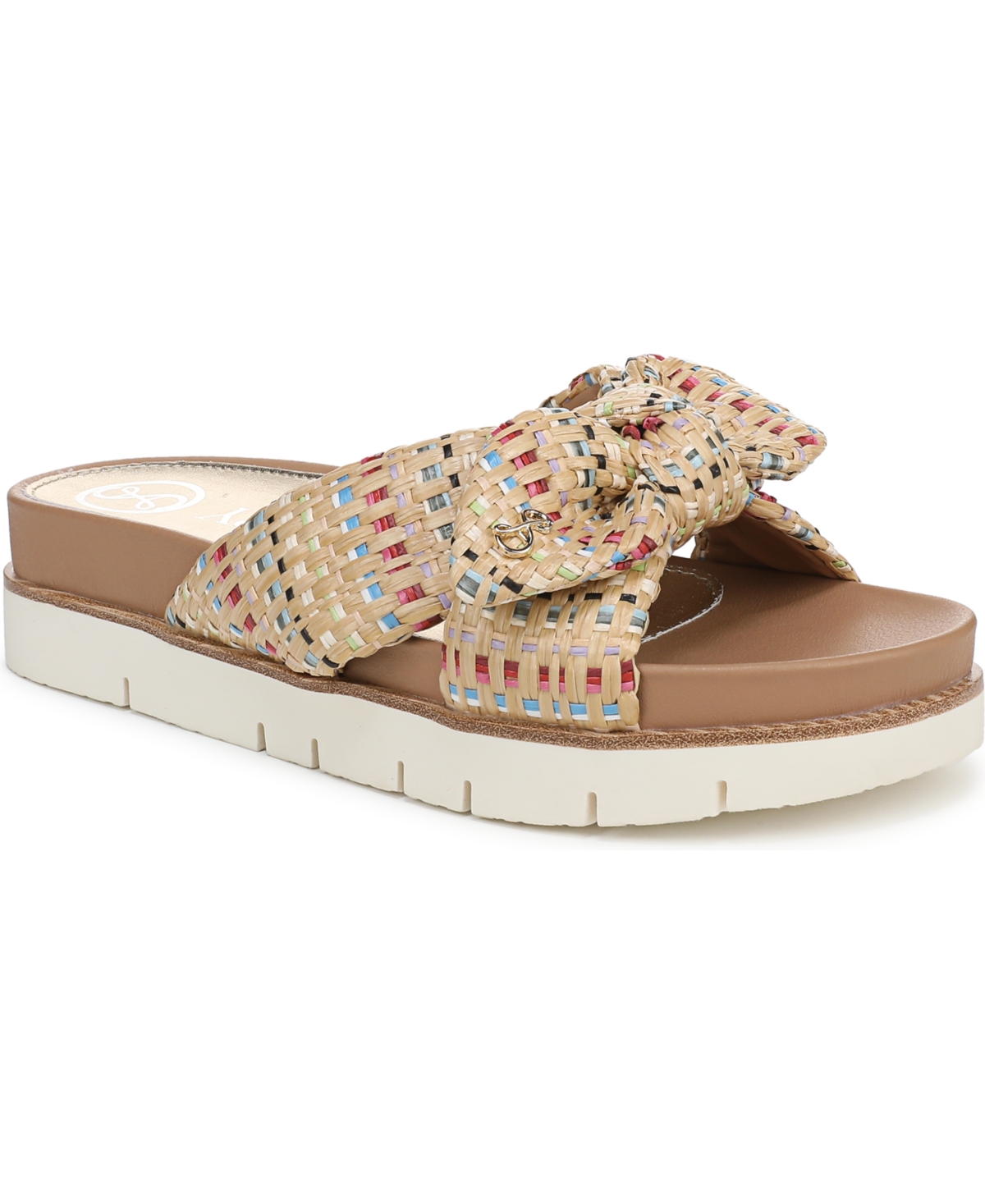 Women's Astrid Bow Platform Footbed Sandals - Soft Gold