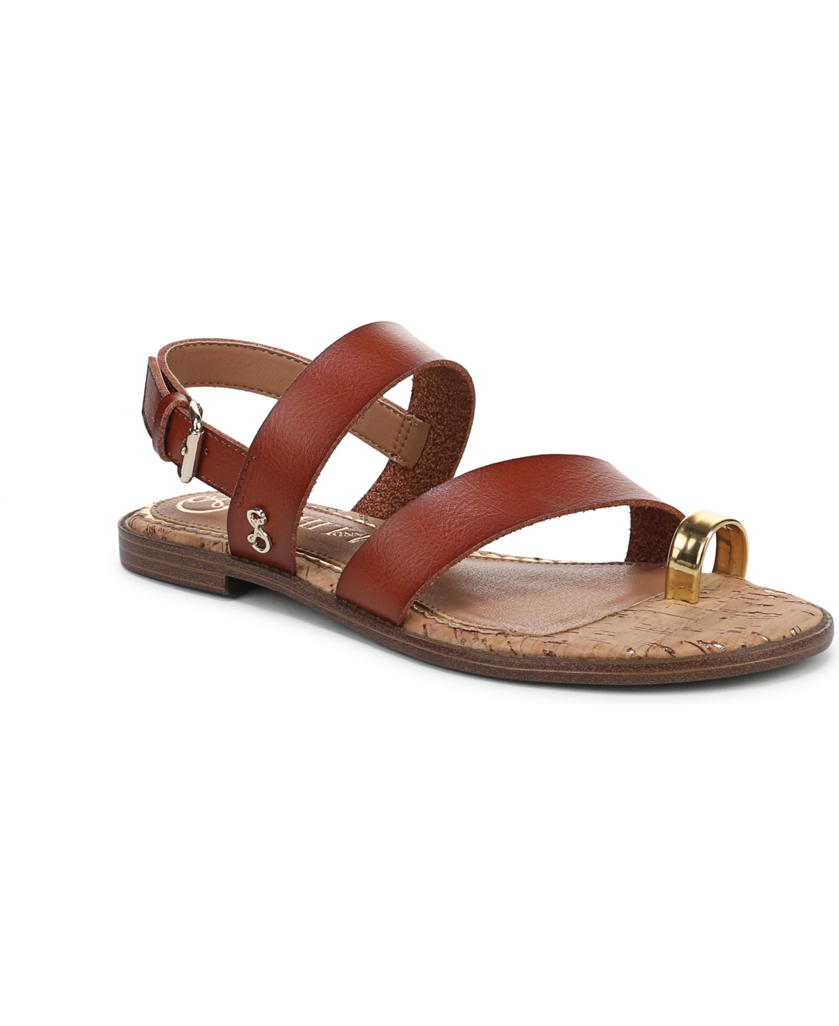 Women's Perris Toe Loop Strappy Flat Sandals - Gold