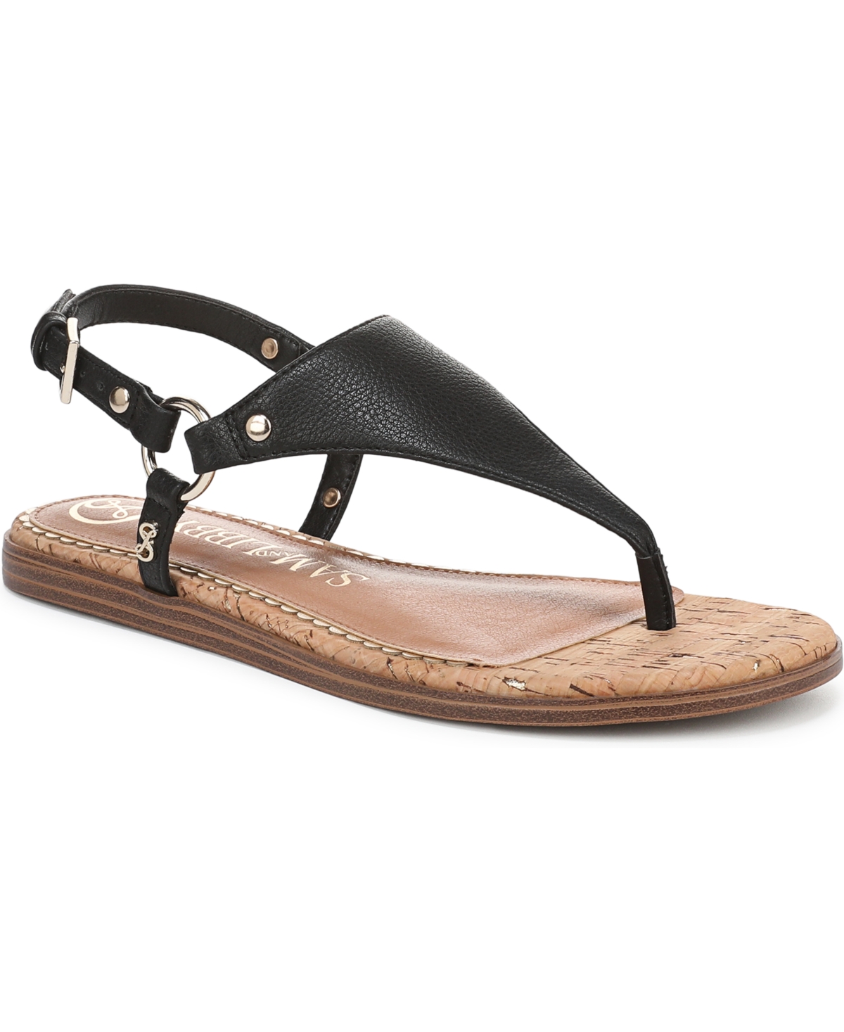 Women's Kellen Thong Slingback Flat Sandals - Black