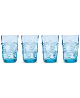 Lenox Butterfly Meadow Blue Tall Glasses, Set of 4 - Macy's