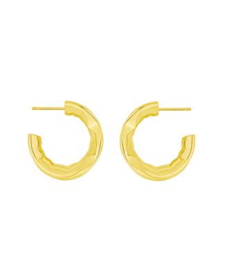 Edge Gleaming C-Hoop Earrings