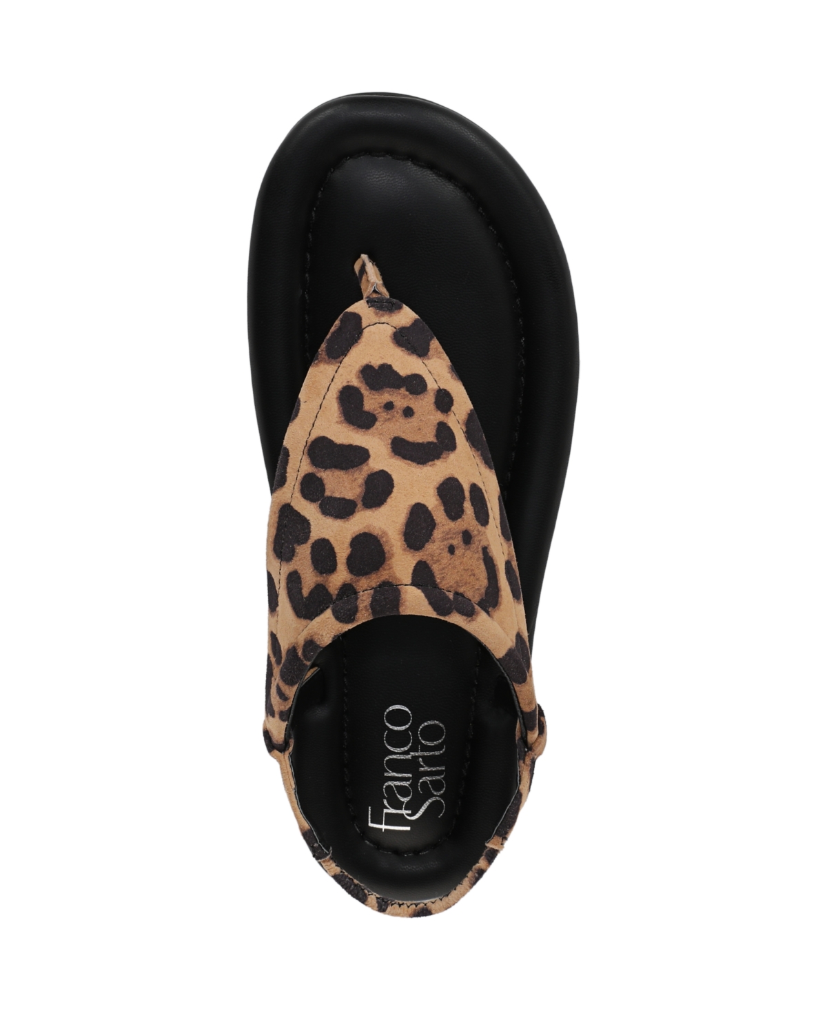 Franco Sarto Jocelyn Leopard Print Sandal In Leopard Print Suede