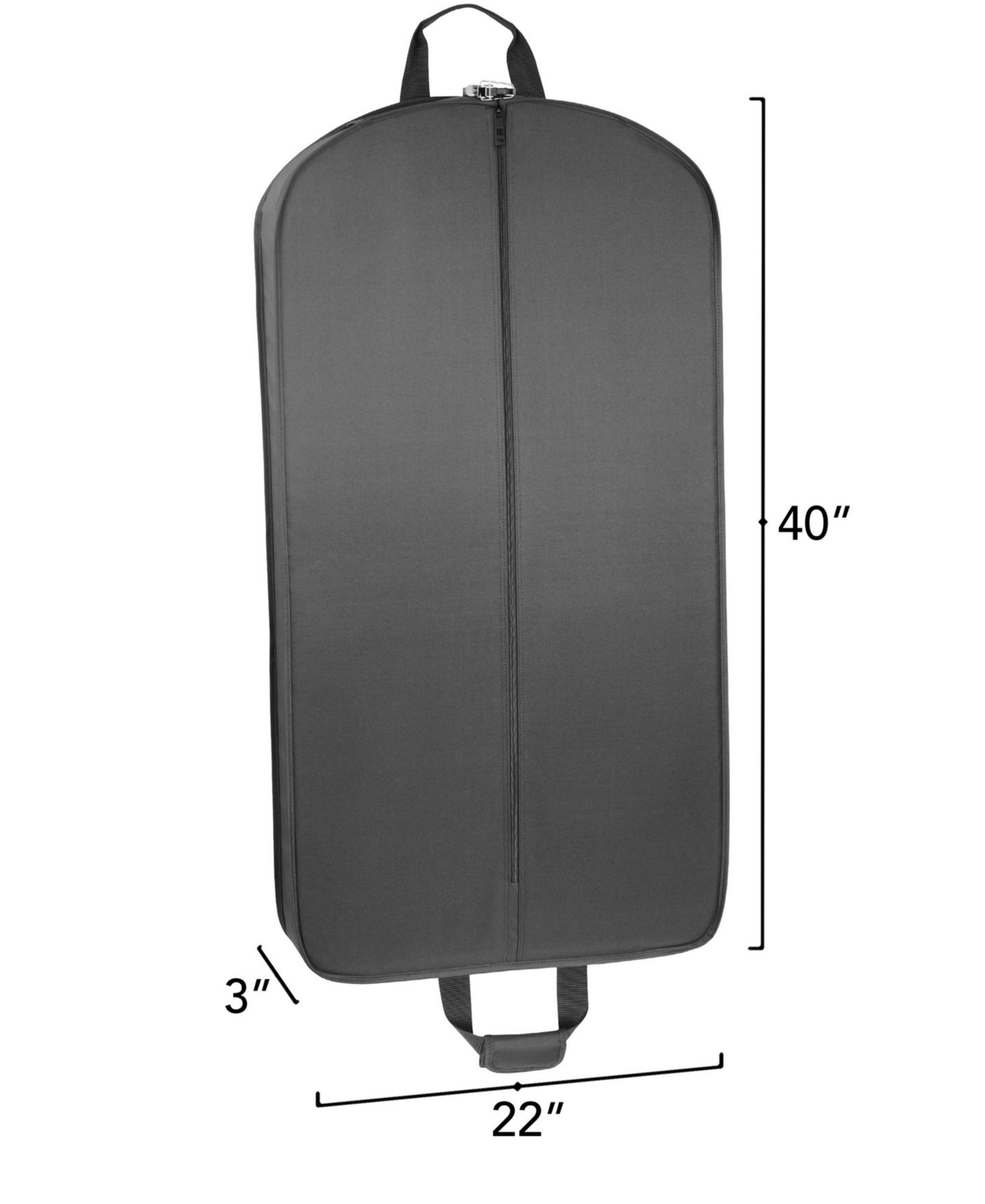 Сумка WallyBags 40" Deluxe Travel Garment Bag with Pockets, цвет: Чёрный — фото 2