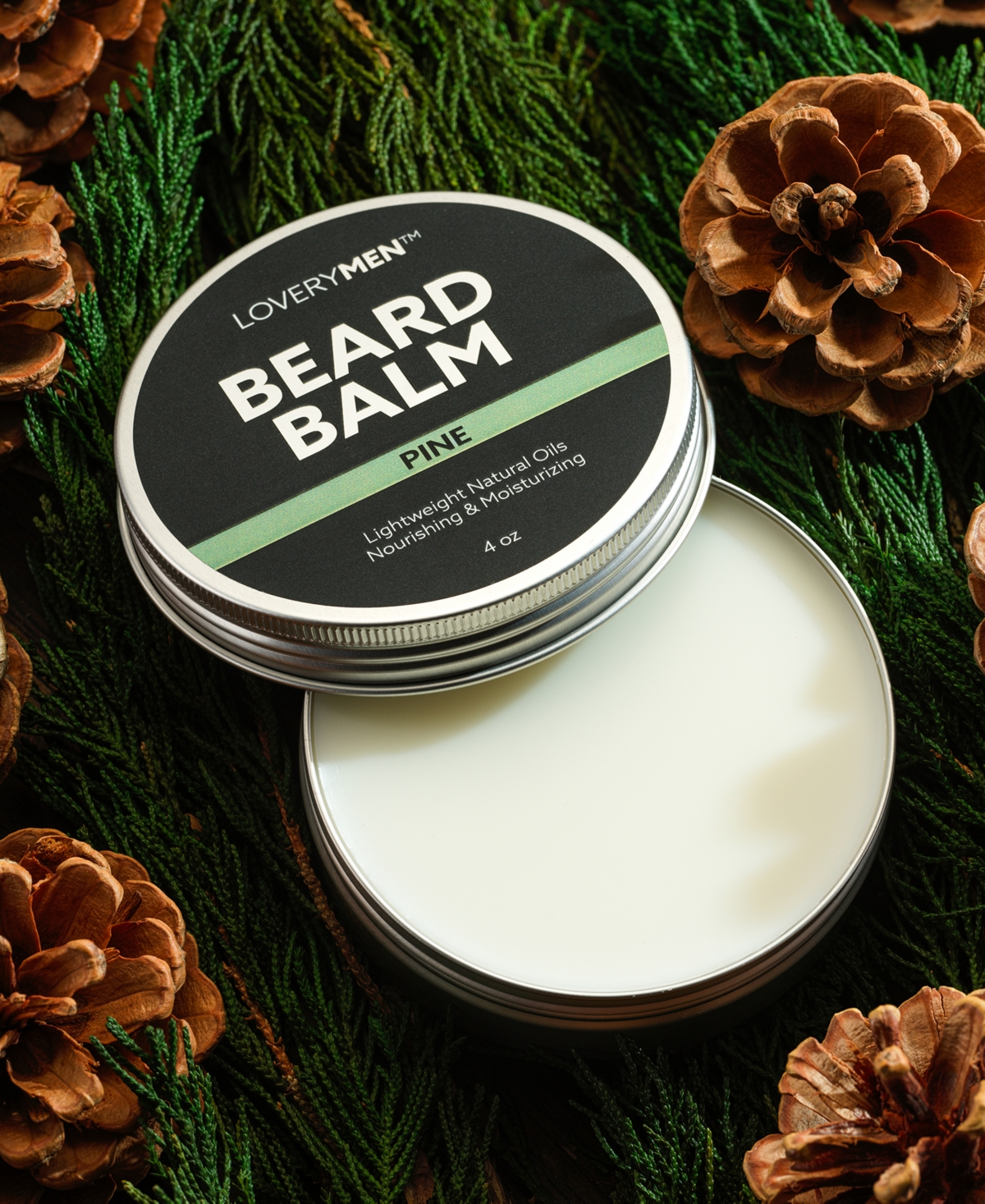 Lovery Men Pine Beard Balm, 4 Oz. In No Color