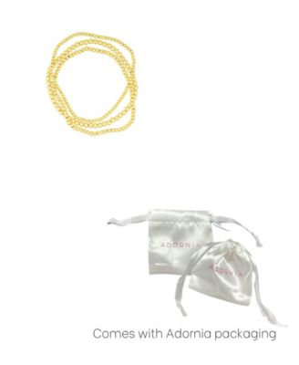 Gold Stretch Ball Bracelet Set