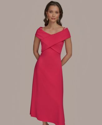 Women's Criss-Cross Off-Shoulder Dress