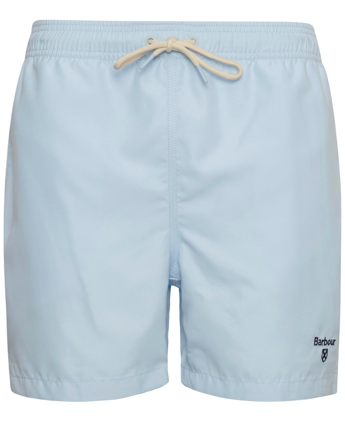 Shop Barbour Men's Staple Logo 5" Swim Trunks In Ocean Sky