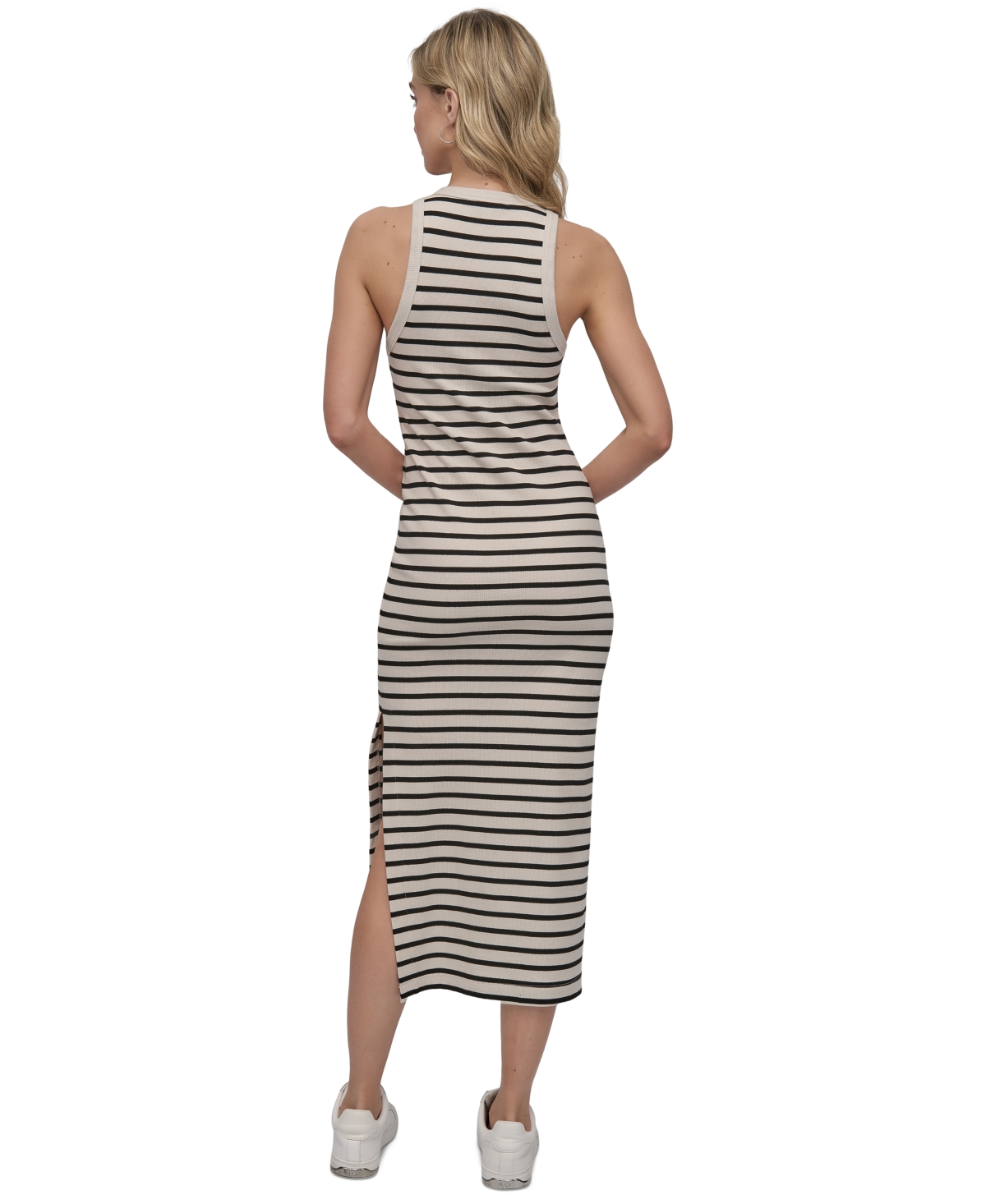 DKNY JEANS WOMEN'S SIDE-SLIT TANK MAXI DRESS 