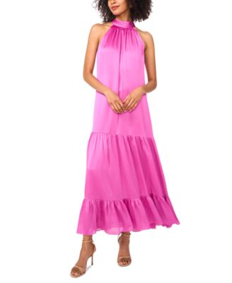 Vince Camuto - Women's Tiered Halter-Neck Maxi Dress