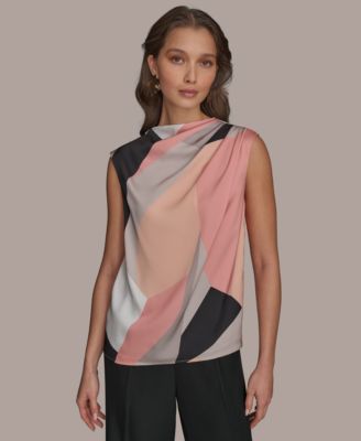 Donna Karan New York - Women's Sleeveless Printed Top