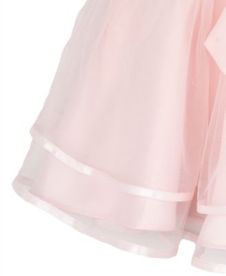 Baby Girl Two-Tone Basket Weave Social Dress