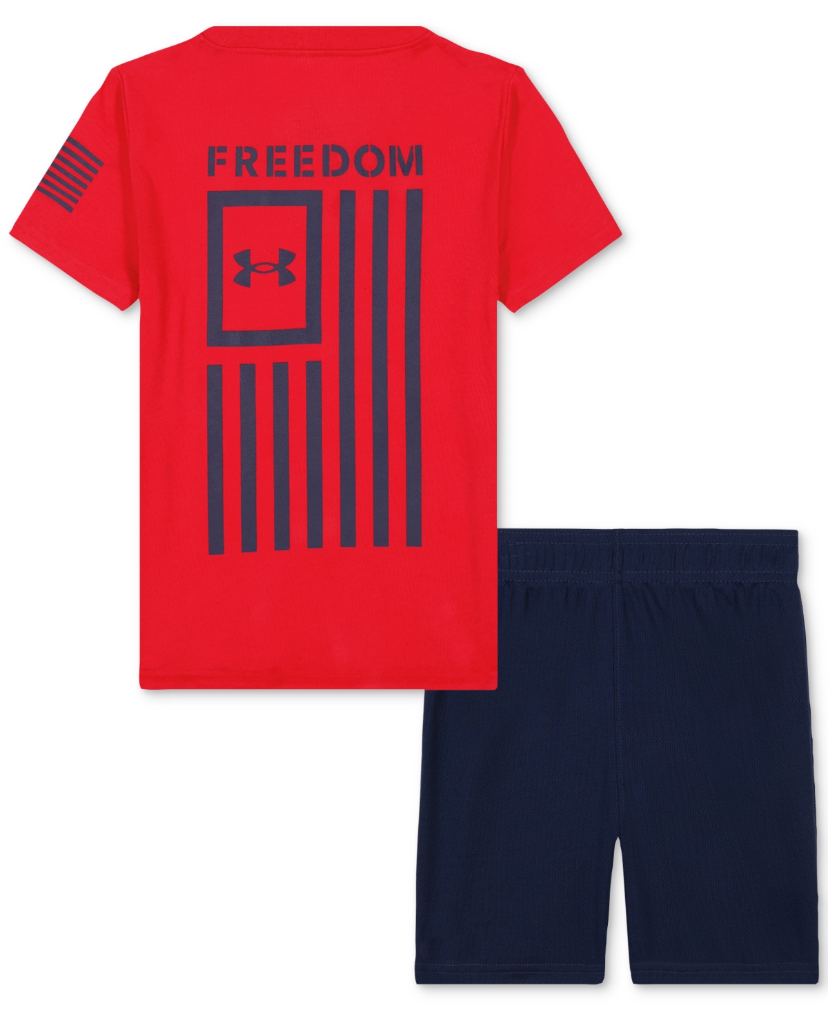 Under Armour Toddler Boys & Little Boys Logo Shirt & Shorts Set In Red
