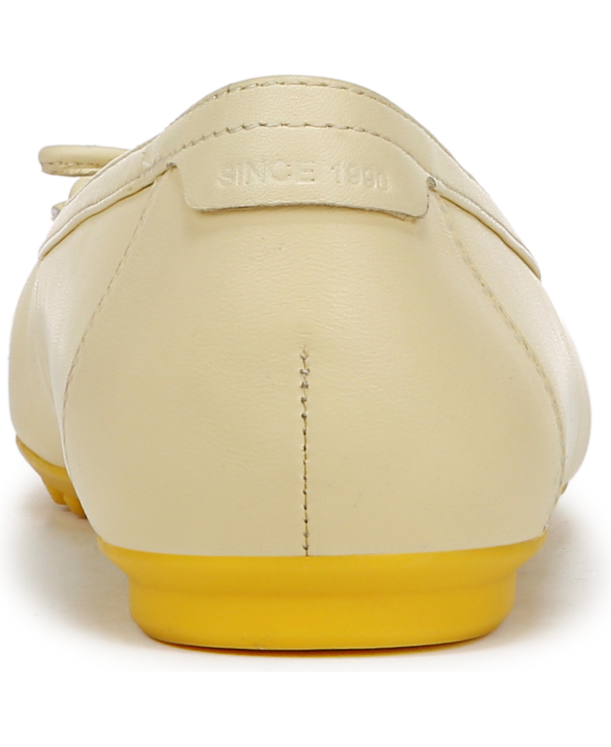 Shop Franco Sarto Women's Imara Square Toe Ballerina Flats In Lemonade Yellow Leather