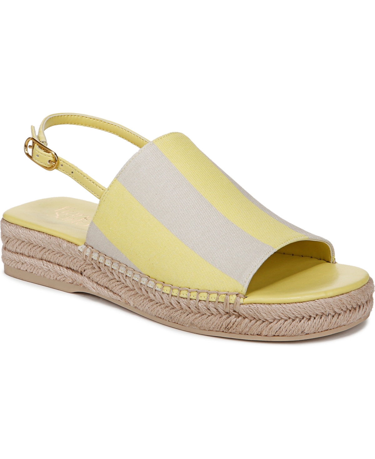 Women's Rune Open Round Toe Slingback Espadrille Sandals - Buff Beige Leather