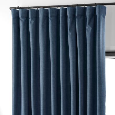 Extra Wide Performance Linen Hotel Blackout Curtain