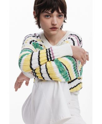 Women's Colorful striped sweater