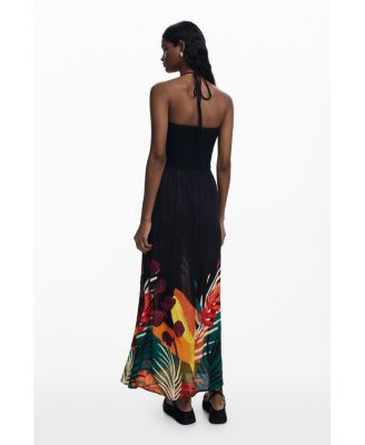 Women's Tropical maxi dress