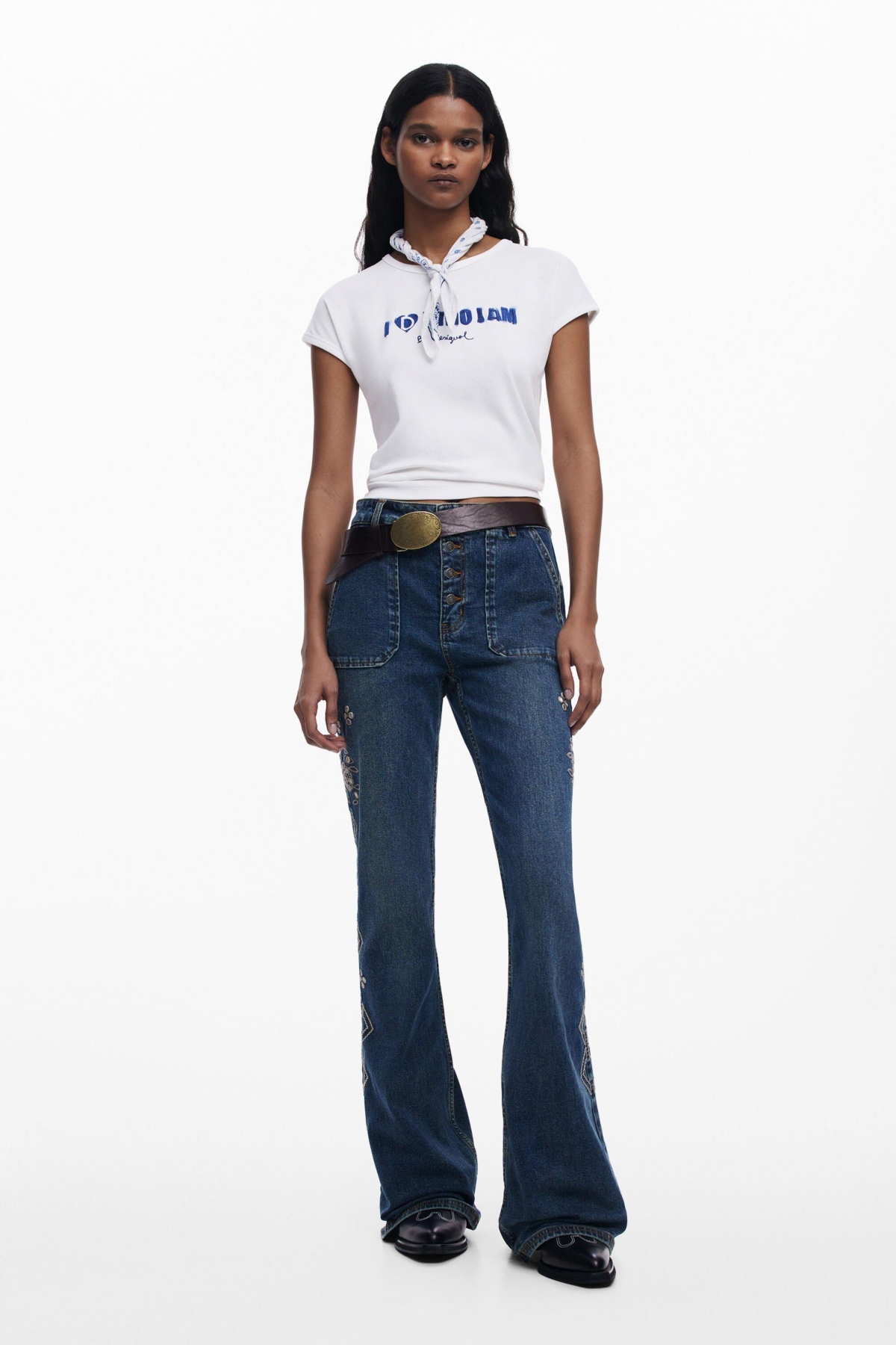 Desigual Women's Who I Am T-shirt - White