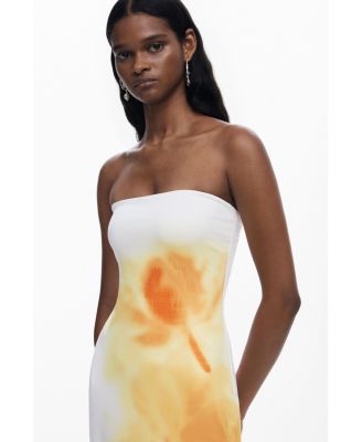 Women's Floral bandeau dress