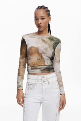Women's High-neck horse T-shirt