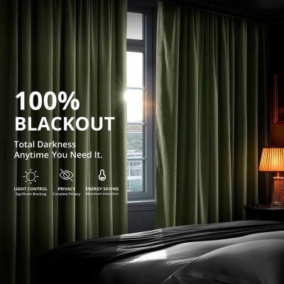 Signature Extra Wide Velvet Blackout Curtain