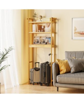 Over The Toilet Storage Rack Bathroom Organizer with 3 Tier Adjustable Height Shelf