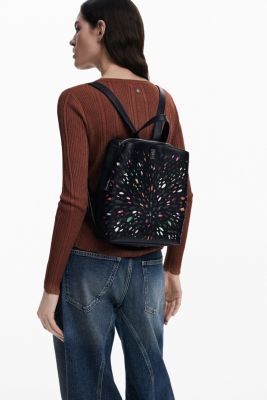 Women's Mini perforated backpack