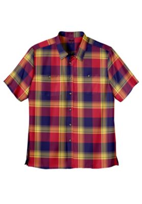 Big & Tall Wrinkle-Resistant Short Sleeve Button Down, Printed
